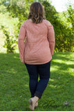 Curvy| Keep It Cool Top - Rust