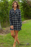 Kirby Hill Plaid Tunic/Dress - Black/Multi