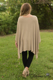 Like Wildfire Poncho - Taupe