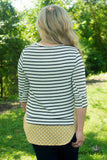 Long Grove Dot Top - Ivory/Mustard