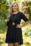 Lovely In My Life Tunic/Dress - Black