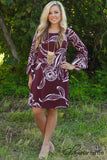 Made You Look Dress - Burgundy