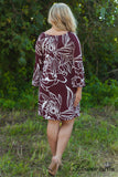 Made You Look Dress - Burgundy
