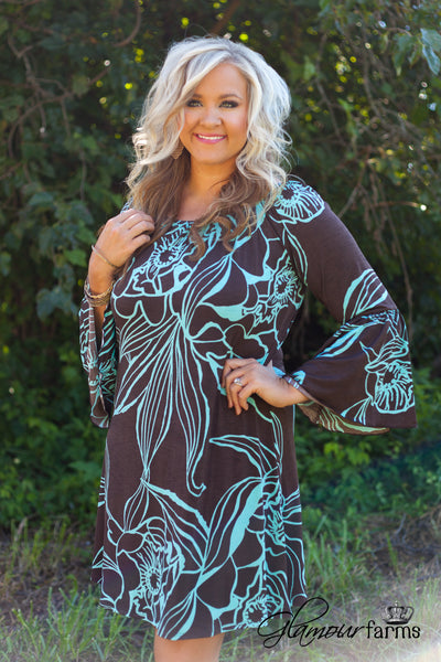 *1 LEFT - 3XL* Curvy| Made You Look Dress - Dark Brown