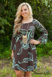 Made You Look Dress - Dark Brown