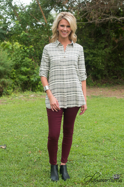 Melbourne Top/Tunic - Ivory/Black