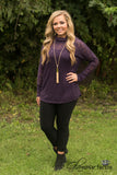 Memory Lane Sweater Tunic - Eggplant