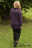 Memory Lane Sweater Tunic - Eggplant
