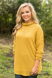 Memory Lane Sweater Tunic - Mustard