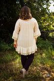 *1 LEFT - 3XL* Curvy| Minie Lace Tunic - Ivory