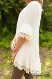 *1 LEFT - LARGE* Minie Lace Tunic - Ivory