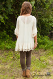 *1 LEFT - LARGE* Minie Lace Tunic - Ivory