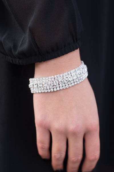 Mon Cheri Bracelet - Silver/Clear
