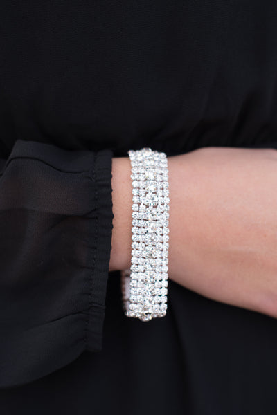 Mon Cheri Bracelet - Silver/Clear