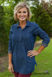 Monterray Denim Top/Tunic - Denim Blue