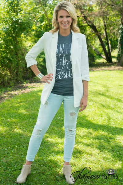 My Boyfriend's Back Blazer - Ivory