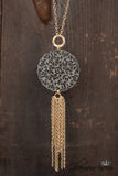 My Treasure Necklace - Dark Gray/Worn Gold