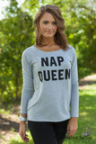 Nap Queen Top - Heather Gray