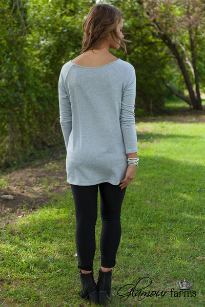 Nap Queen Top - Heather Gray