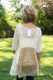 Natural Beauty Top/Tunic - Ivory/Olive