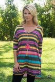 Northern Lights Tunic - Black/Multi
