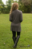 On The Run Cardigan - Dark Gray