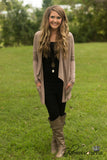 On The Run Cardigan - Taupe