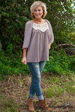 One Chic Chick Top - Mauve