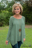 Peyton Striped Top - Green