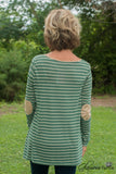 Peyton Striped Top - Green