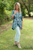 *1 LEFT - 3XL* Curvy| Pretty Please Tunic - Navy