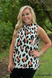 Rare Beauty Top - Ivory/Animal