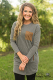 Remember When Tunic/Dress - Heather Gray