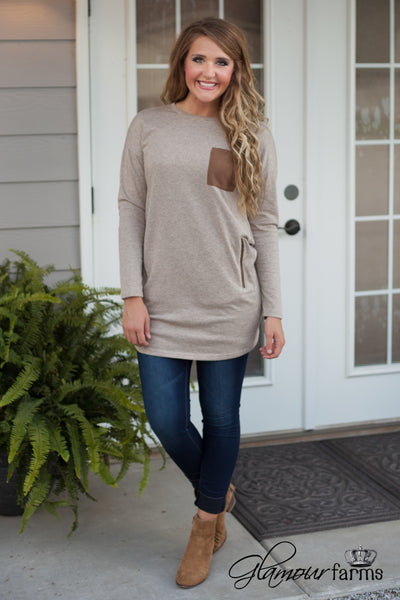 Remember When Tunic/Dress - Oatmeal