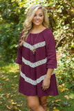 Ruby Star Tunic/Dress - Burgundy