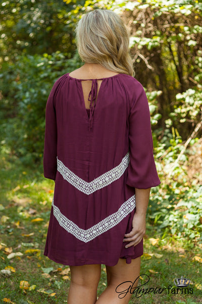 Ruby Star Tunic/Dress - Burgundy
