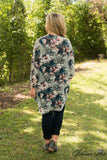 Sea Of Floral Kimono - Gray/Multi