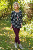 Seeing Spots Top - Black