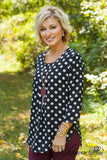 Seeing Spots Top - Black