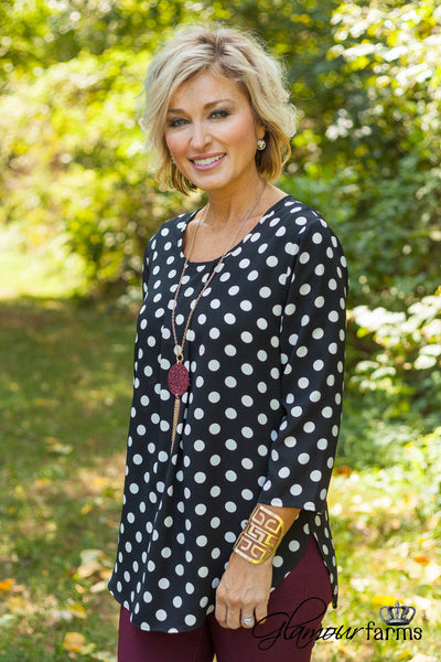 Seeing Spots Top - Black