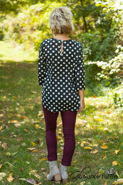 Seeing Spots Top - Black