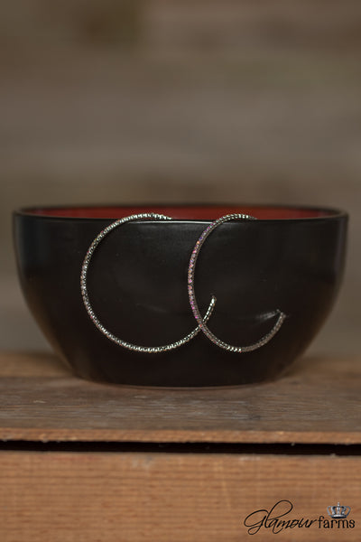 Shine Brightly Hoop - Aurora/Silver