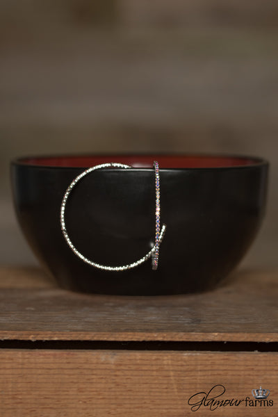 Shine Brightly Hoop - Aurora/Silver