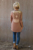 Sienna Lace Cardigan - Mocha