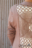 Sienna Lace Cardigan - Mocha