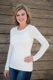 *RESTOCK* Simply Basic Long Sleeve Tee - White