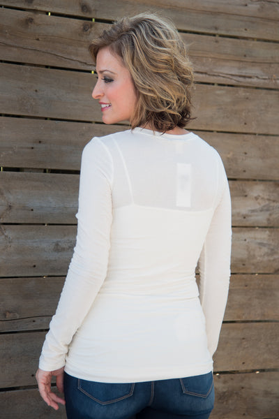 *RESTOCK* Simply Basic Long Sleeve Tee - White