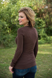 *RESTOCK* Simply Basic Long Sleeve Tee - Dark Brown