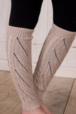Snowy Days Leg Warmers - Beige