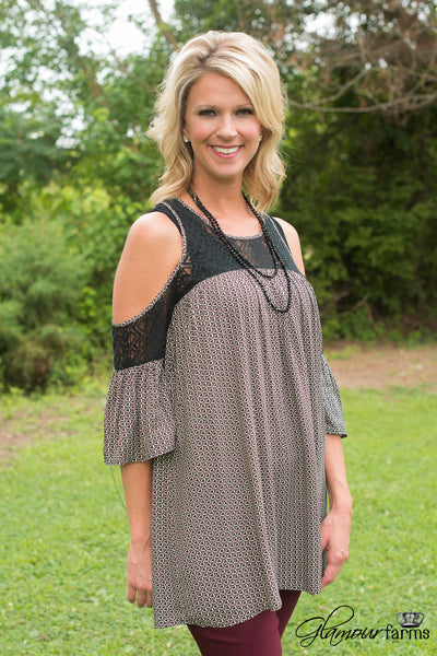 Something's Gotta Give Tunic - Black/Multi